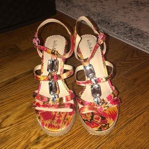 Kelly and Katie espadrille wedge sandals open toe
